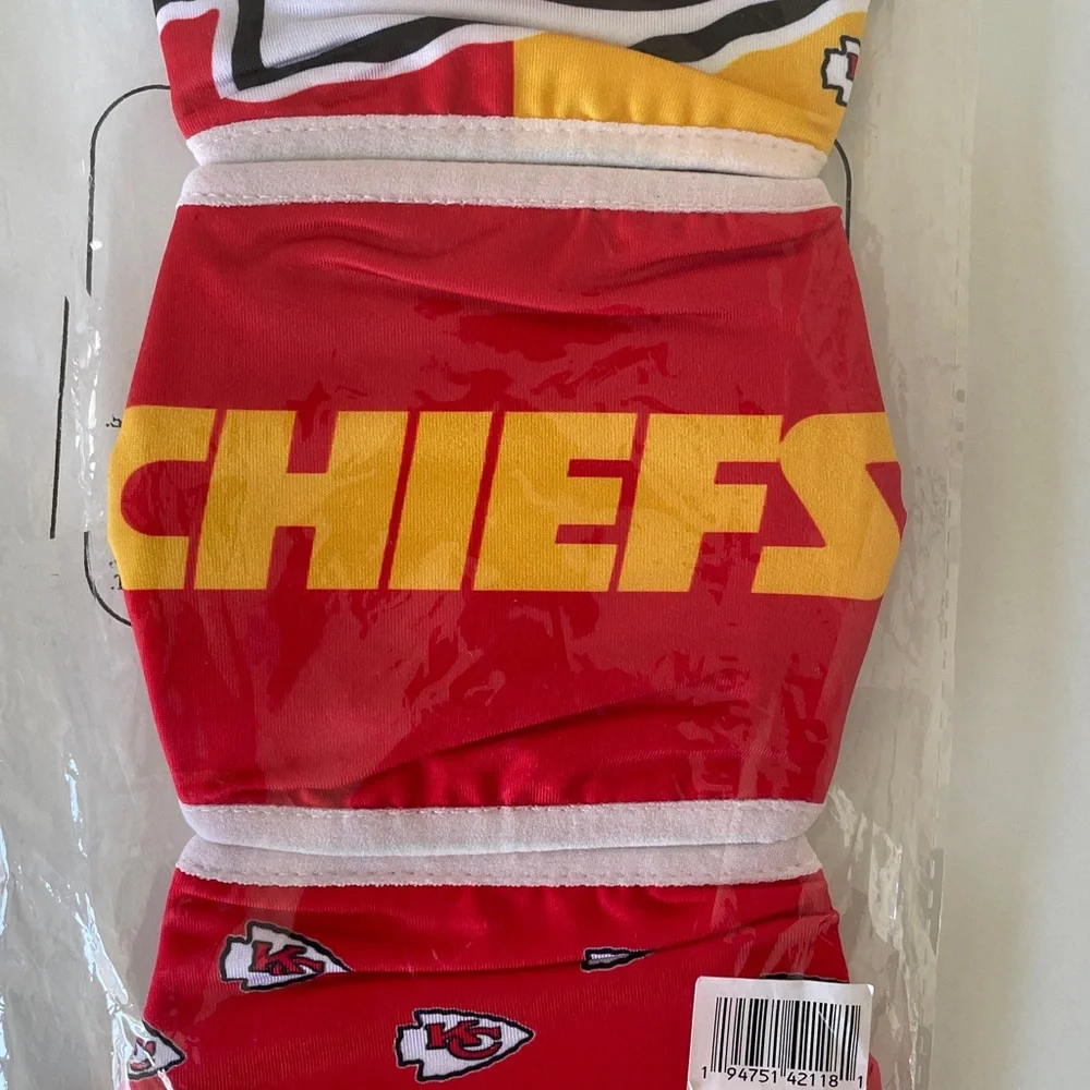 NFL Kansas City Chiefs Face Mask 3 Pack New